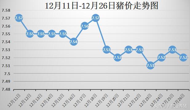 12月26日全国各地最新猪价！