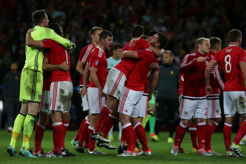 足球——四分之一决赛：威尔士胜比利时