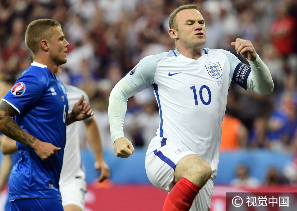 欧洲杯1/8决赛：英格兰Vs冰岛 斯特林造点鲁尼罚进