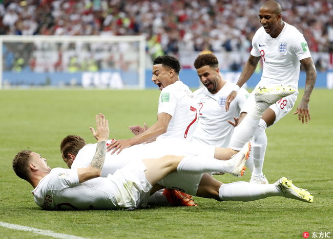 世界杯 英格兰1:2惜败克罗地亚 无奈失利