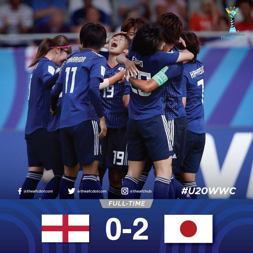 U20女足世青赛-日本2-0力克英格兰 与西班牙会师决赛