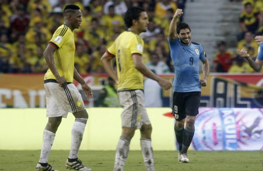 2018世界杯预选赛－－哥伦比亚战平乌拉圭
