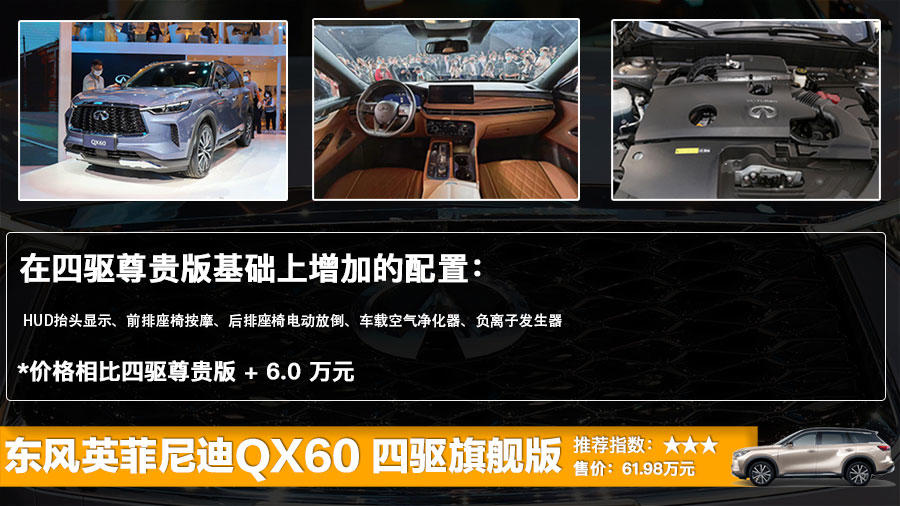 东风英菲尼迪QX60正式上市 售39.98万起，六款车型选哪款更划算？