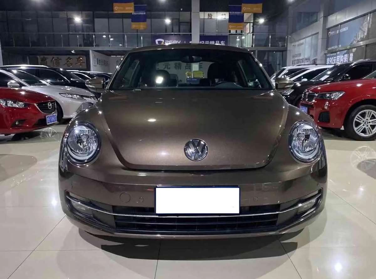 甲壳虫报价及图片(2015款二手车,卖12.98万配无边框车门!)_【读车号】