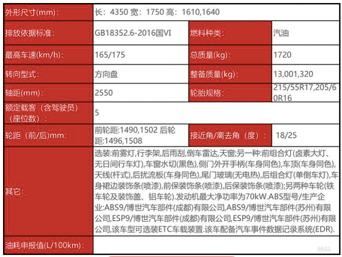 双拼色车身 配1.5T动力 五菱星驰实车曝光 或低于6万元起售