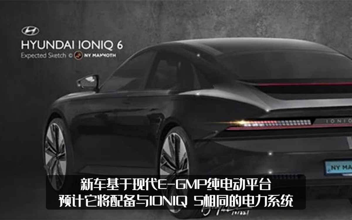 现代IONIQ 6最新假想图曝光，2022年6月开始量产，能战胜特斯拉吗