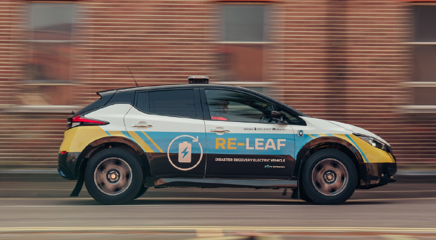 日产打造全新移动应急电源概念车——RE-LEAF