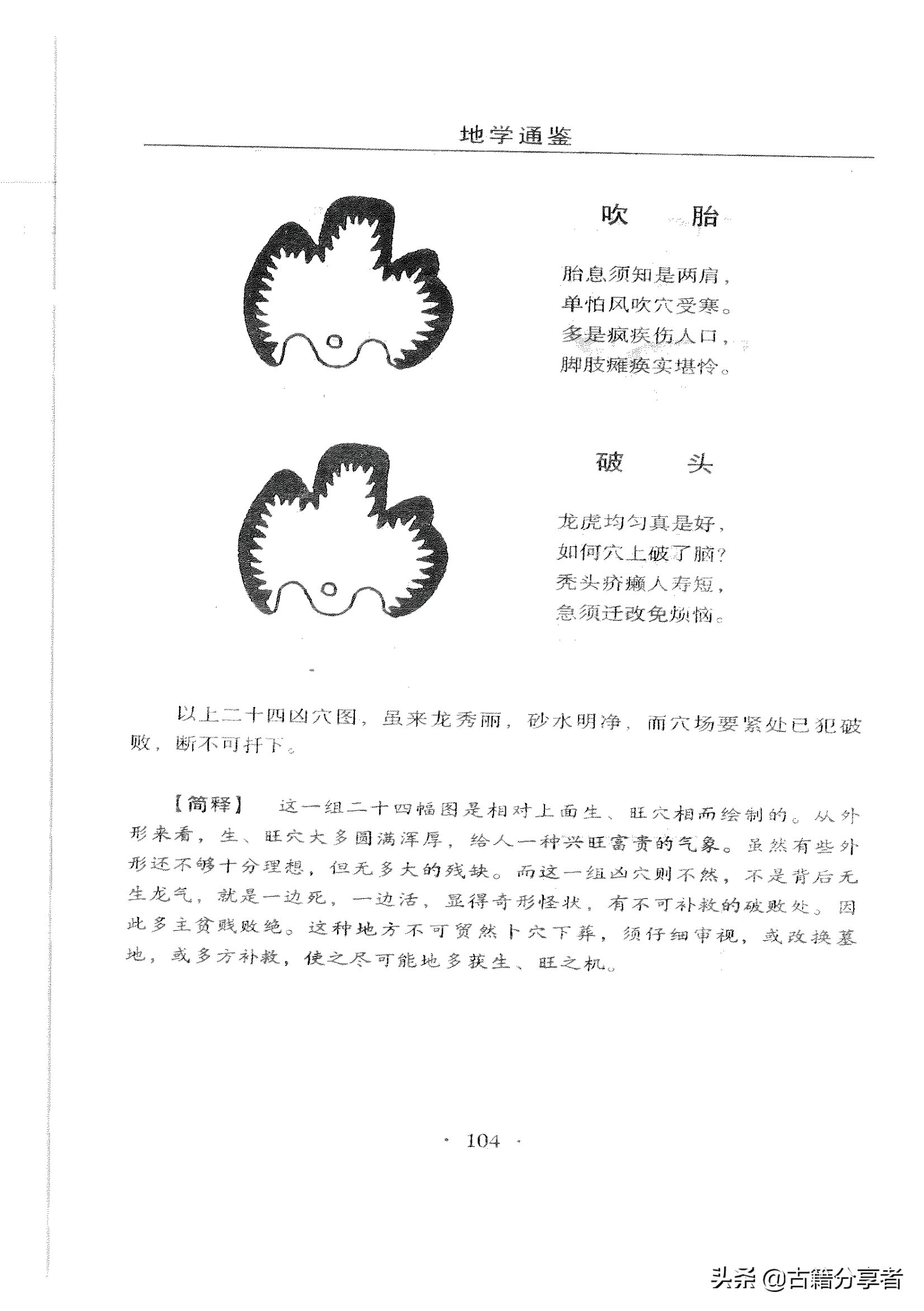 风水地理（地学通鉴）穴分阴阳富贵贫贱