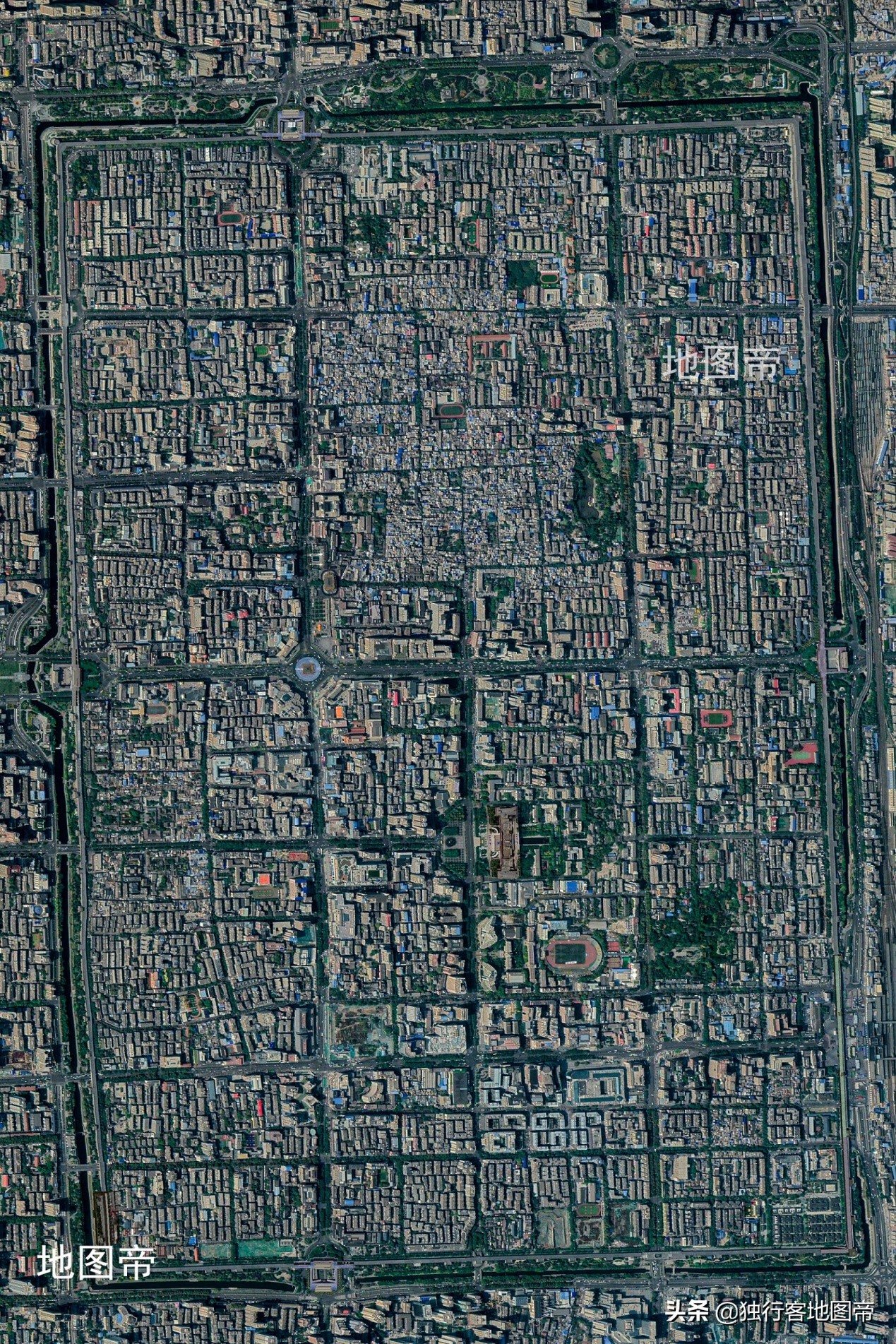图-俯瞰西安古城三秦还有一个由来,就是陕西省的地理划分.