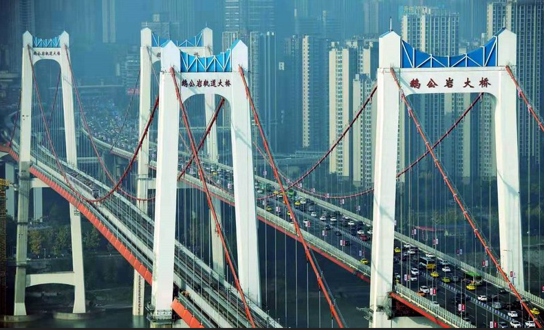桥都重庆主城的这四座桥个个都是网红,你知道哪座桥人气最旺吗?
