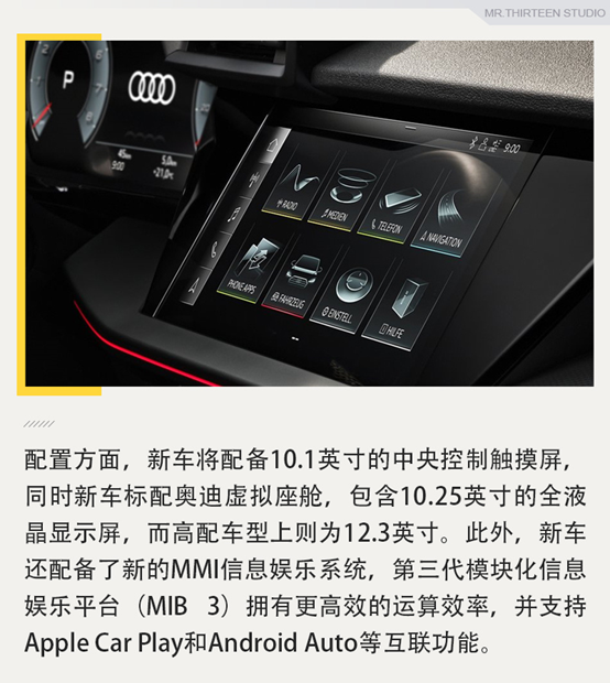 年轻化不再是说说而已，官图解析奥迪A3三厢版