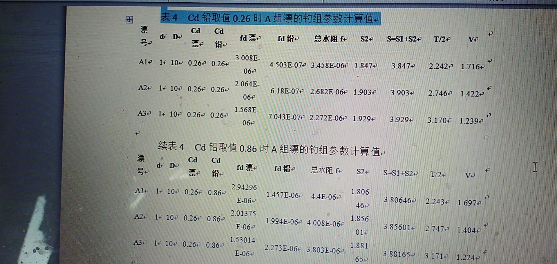 钓组系统动灵敏度的计算和对比终极篇：钓组运动定量分析