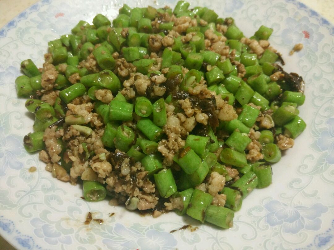 图片[4]-【橄榄菜肉末炒豆角】做法步骤图 简单易学又美味下-起舞食谱网