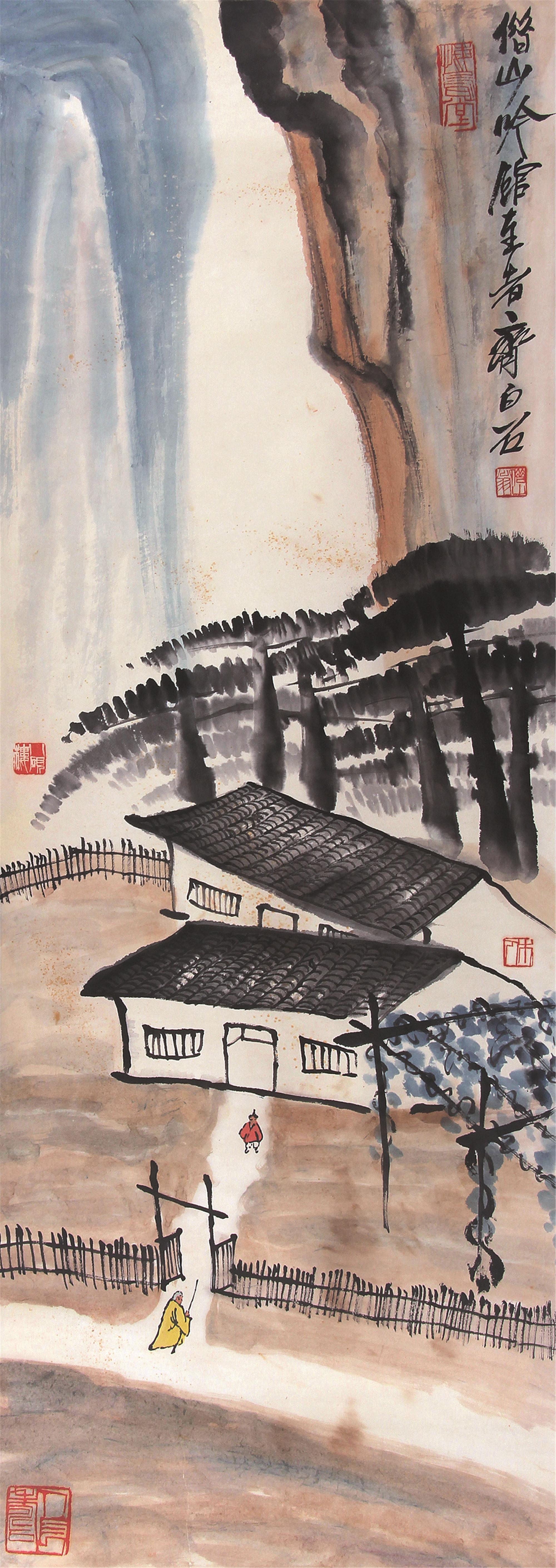 中国100名最著名画家系列-大写意国画齐白石