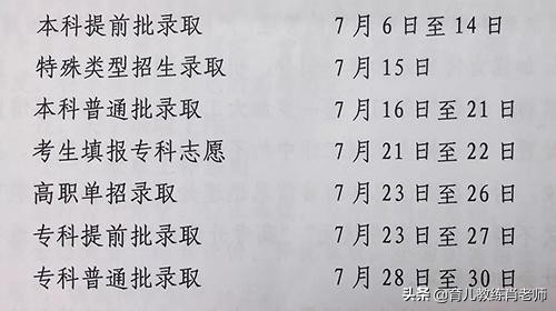 2019高考安排表（最新）