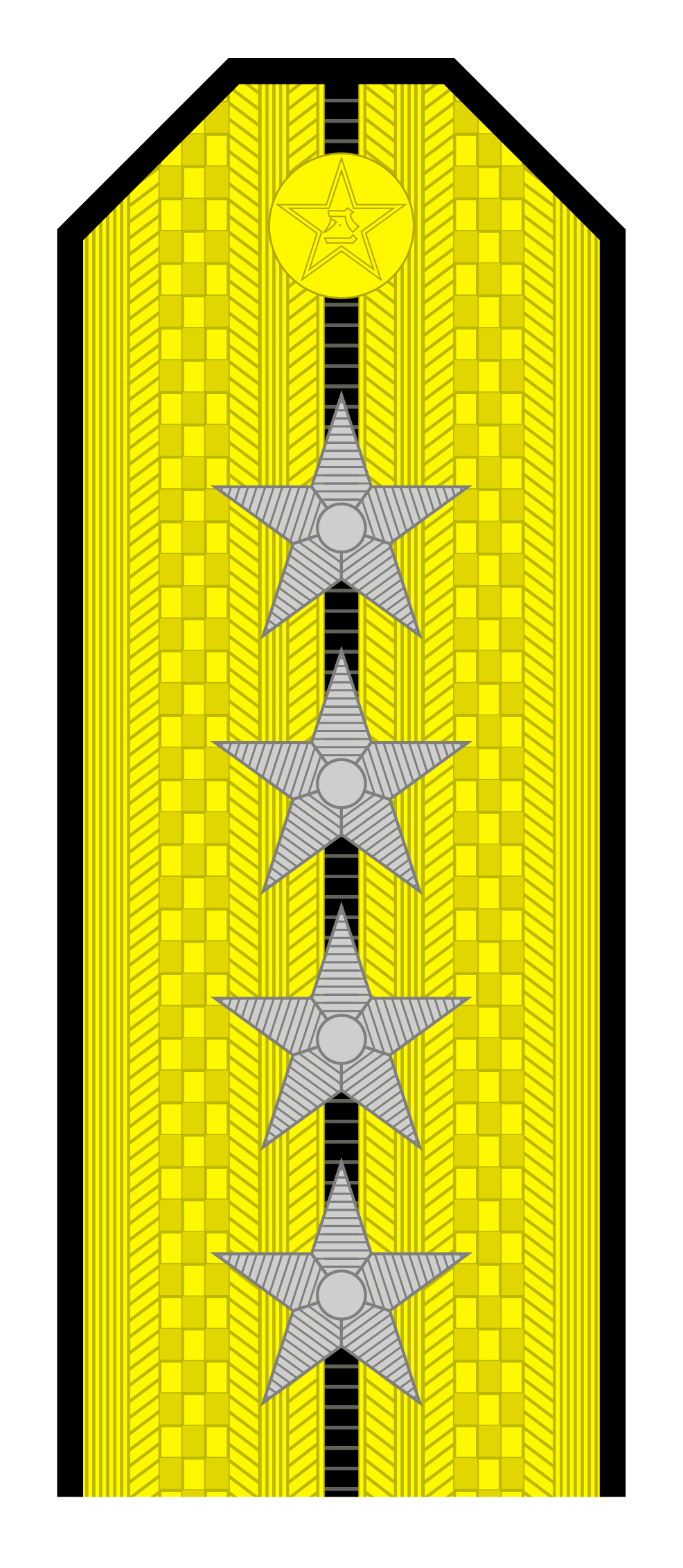 解放军肩章大小图片（解放军55式军衔军官常服肩章一览）