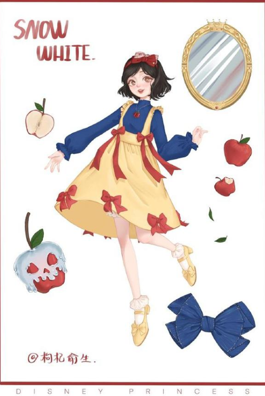 当迪士尼公主玩换装游戏，爱丽儿变身时尚达人，灰姑娘是乖巧淑女