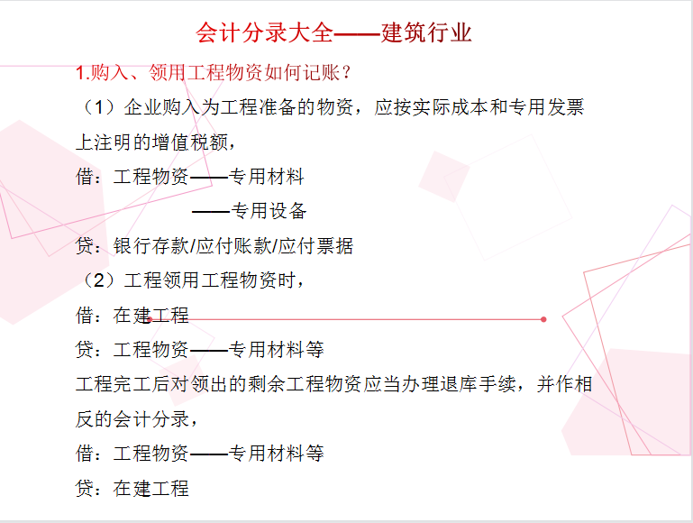 想要成为优秀的代理记账会计，18个行业会计分录汇总，赶紧收藏