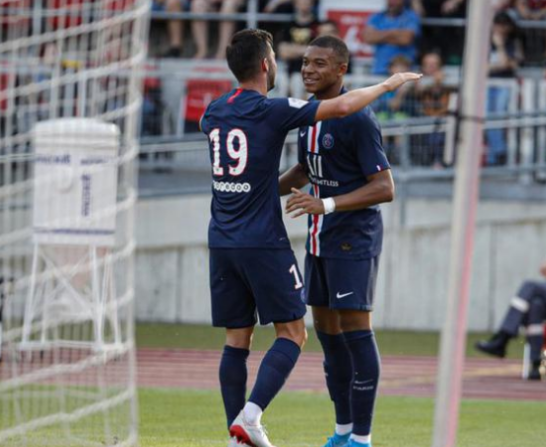 姆巴佩对纽伦堡集锦（热身赛-姆巴佩中柱萨拉维亚破门 巴黎1-1纽伦堡）