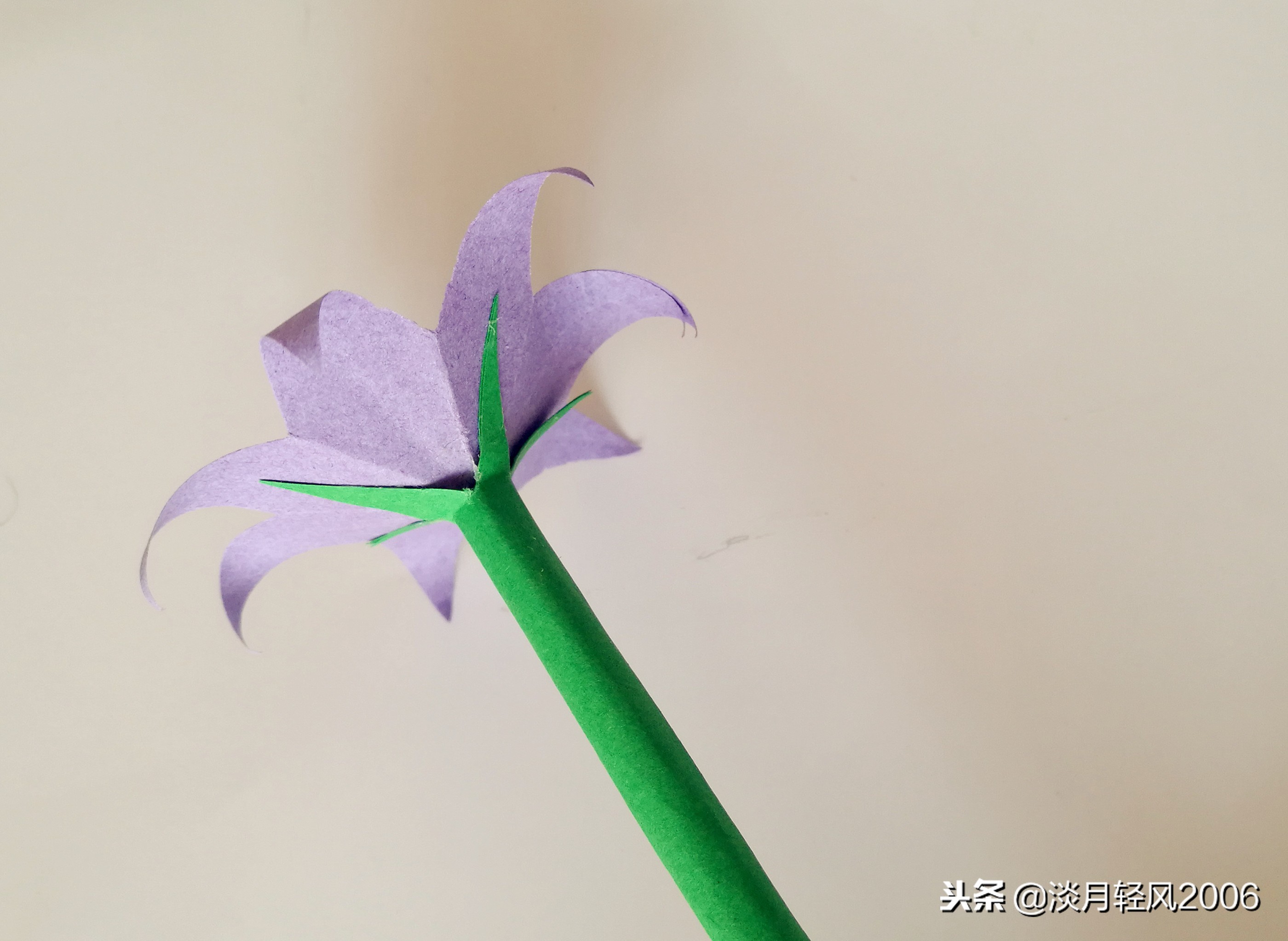 卡纸手工制作花(幼儿园手工,教孩子自己动手用卡纸做出一支立体花,有