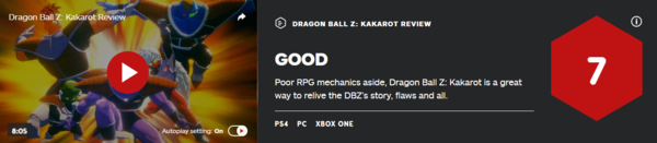 《龙珠Z：卡卡罗特》IGN 7分：故事绝妙，RPG机制糟糕