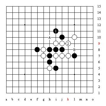 五子棋技巧图解「1」