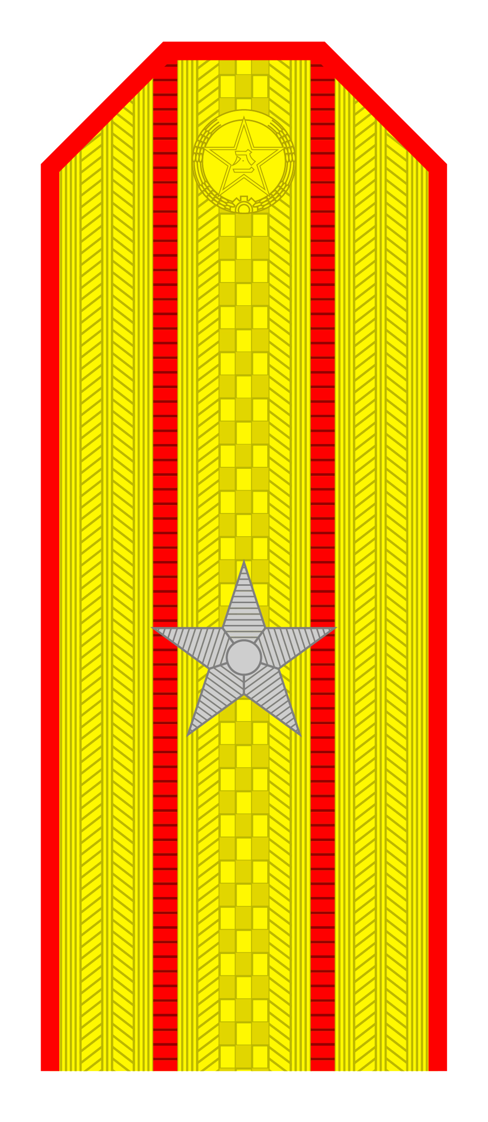 解放军肩章大小图片（解放军55式军衔军官常服肩章一览）
