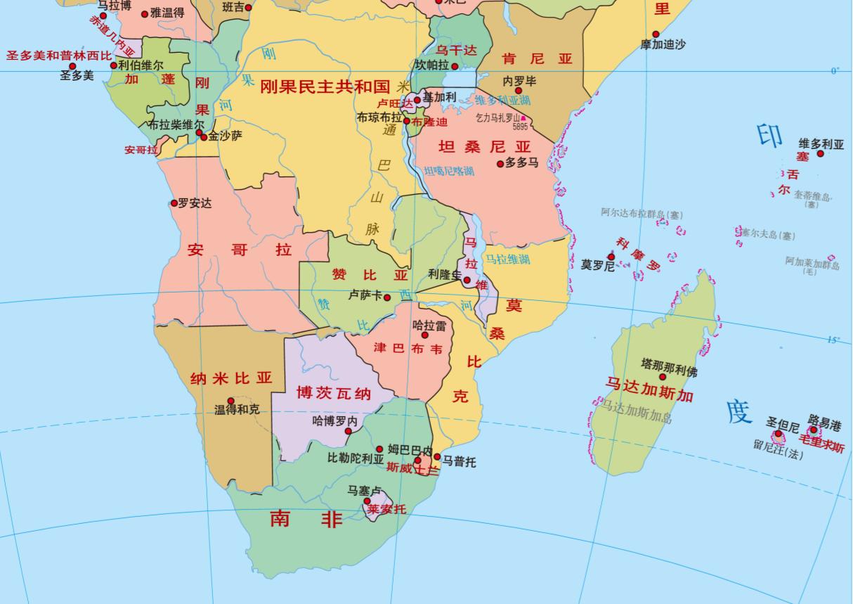 坦桑尼亚地图 坦桑尼亚行政区划地图-小蚊子百科网