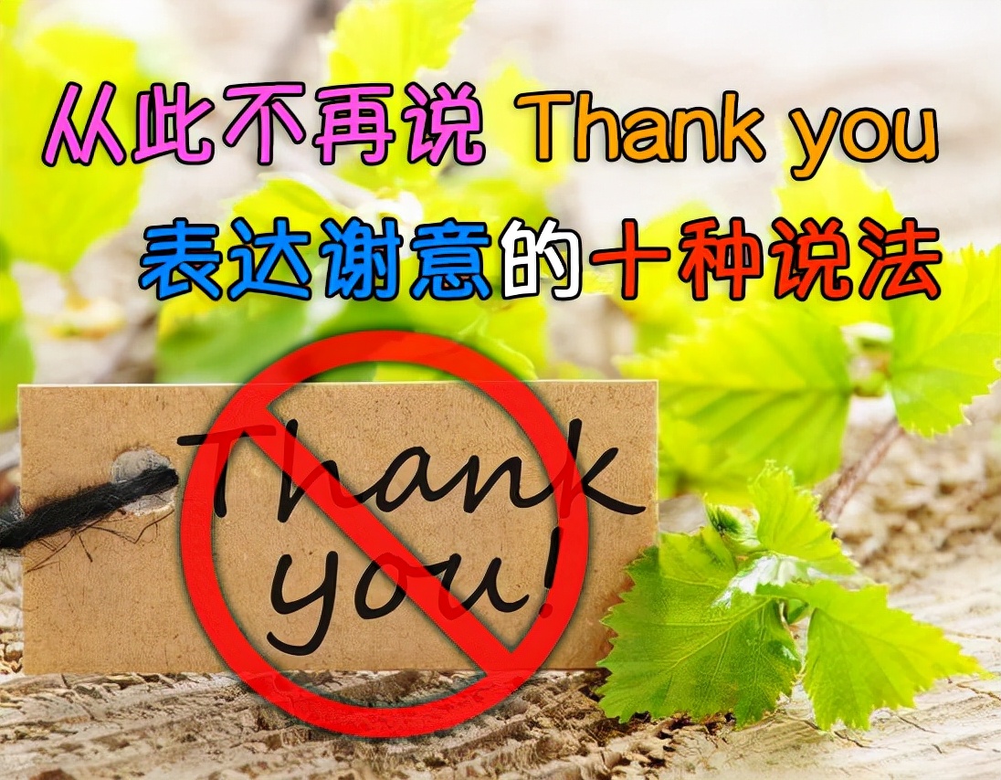 不再用 Thank you 表达谢意，提升英语你的逼格