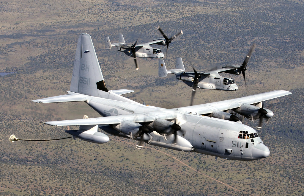 圖為kc-130空中加油機中國也曾引進c-130運輸機值得一提的是,中國也是