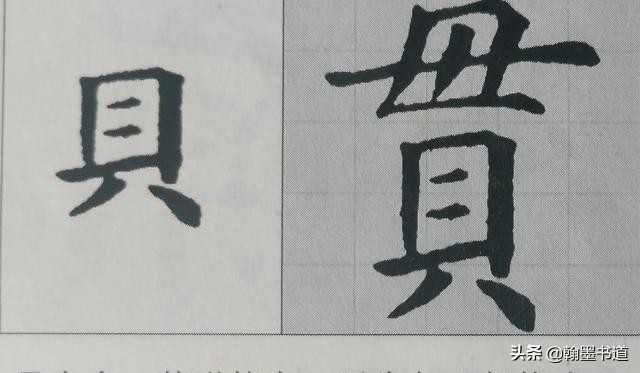 贯是什么结构的字(《黄金格九成宫》偏旁部首：贝字底和穴字头的分析)