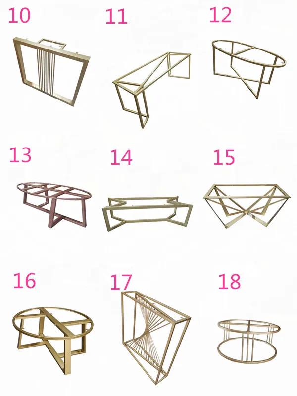 定制铁艺桌脚桌腿支架金属办公桌腿茶几大理石餐桌腿架子不锈钢腿