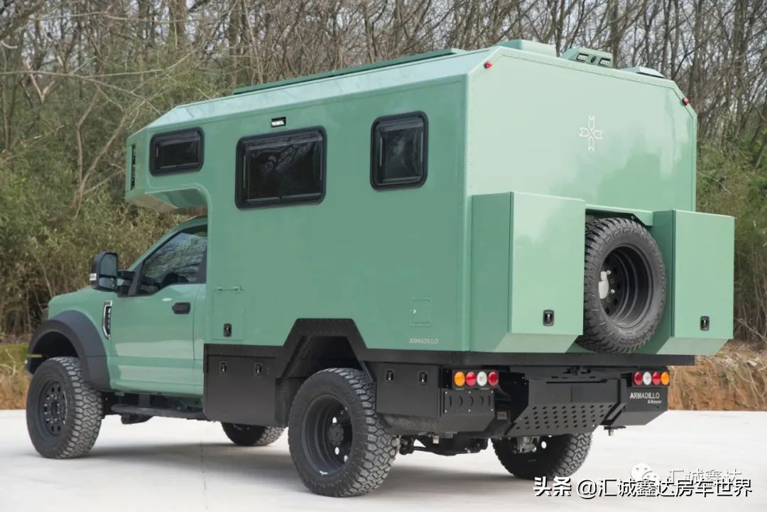 阿莫迪罗皮卡越野房车！7.3LV8发动机，4驱+2把锁！满水电住4人