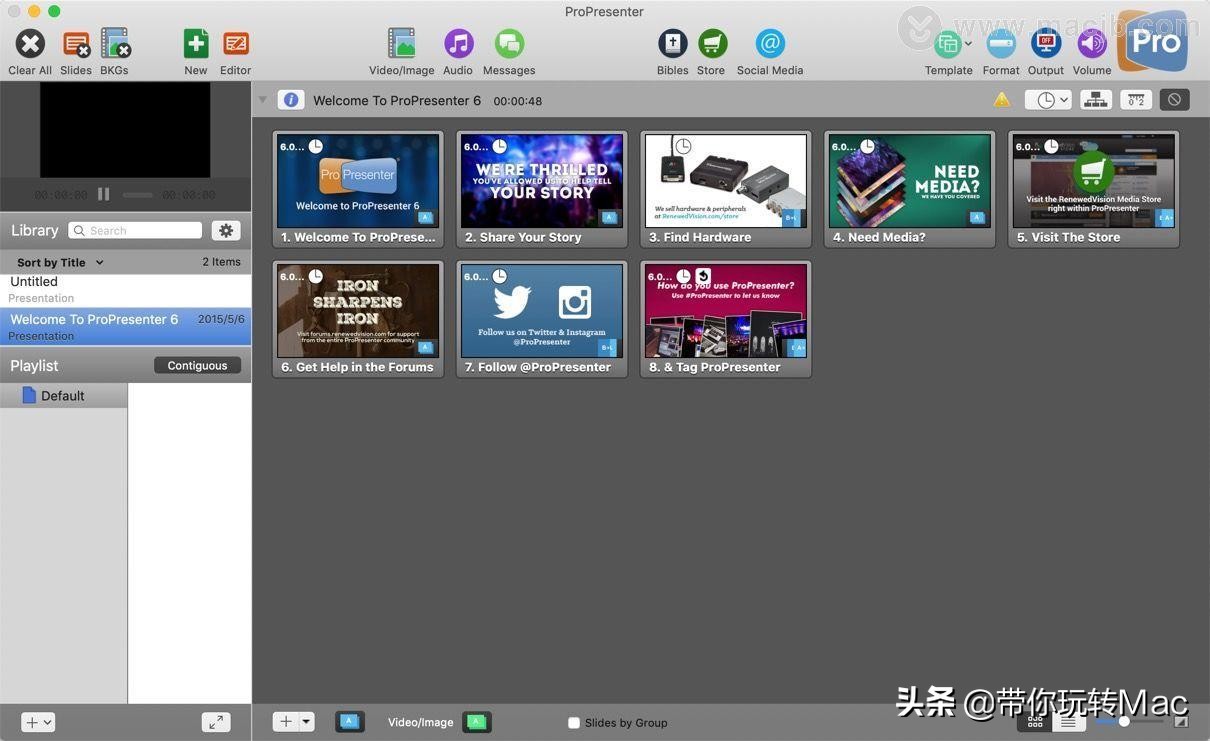 Mac分屏演示软件----ProPresenter 6