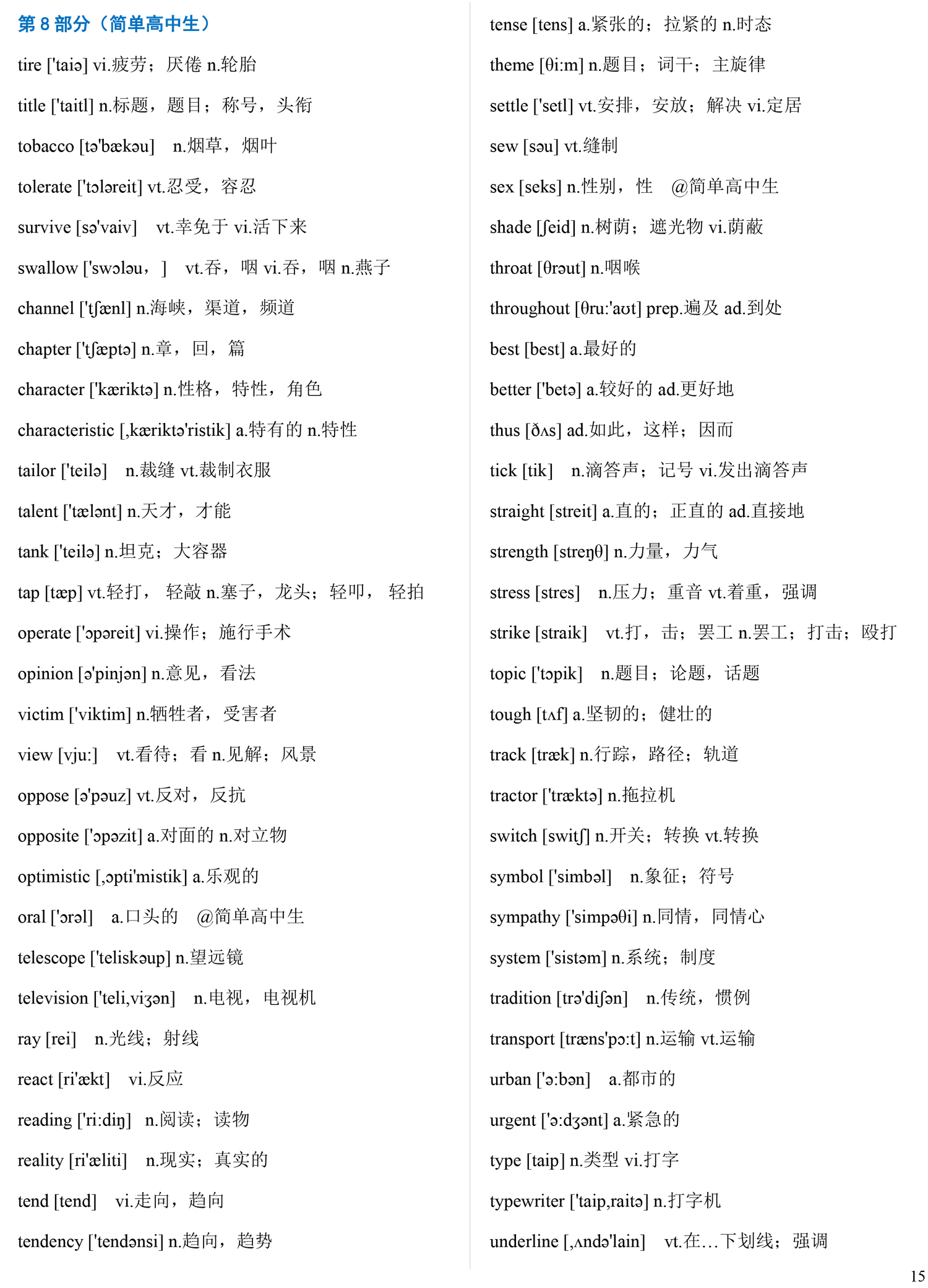 2020高考英语1000核心词，学霸都在默默背