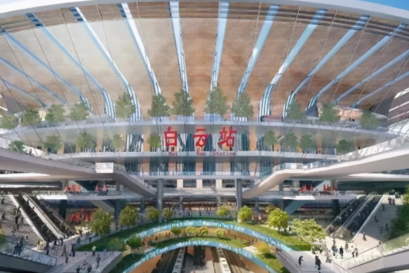 所以今后对于其他两大车站来说,广州白云站也能够起到分担一部分客流