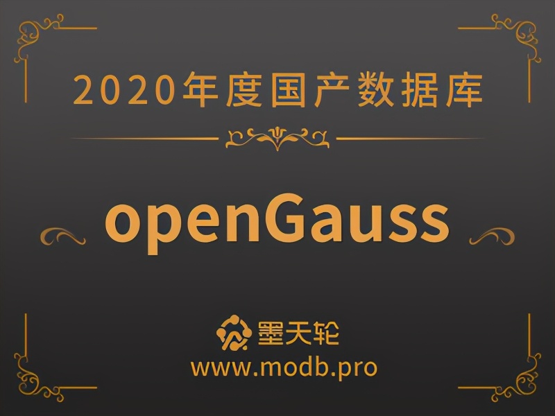 2020年度国产数据库：openGauss