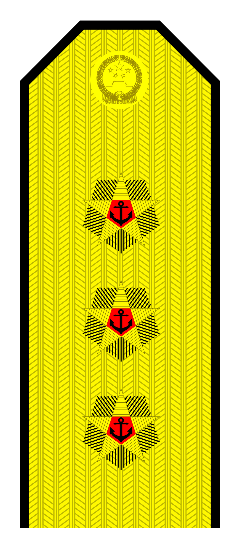 解放军肩章大小图片（解放军55式军衔军官常服肩章一览）