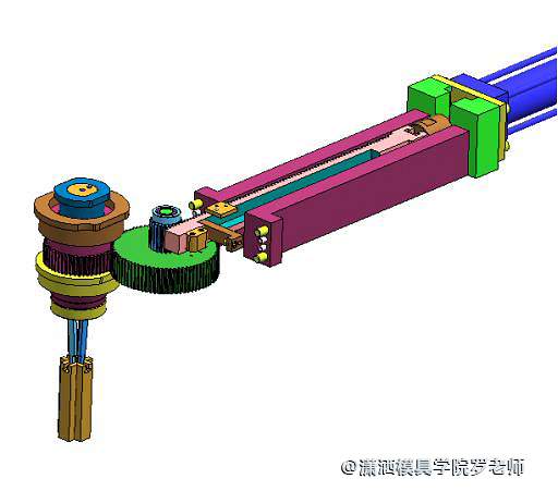 前模脱螺纹加后模斜顶结构新技巧