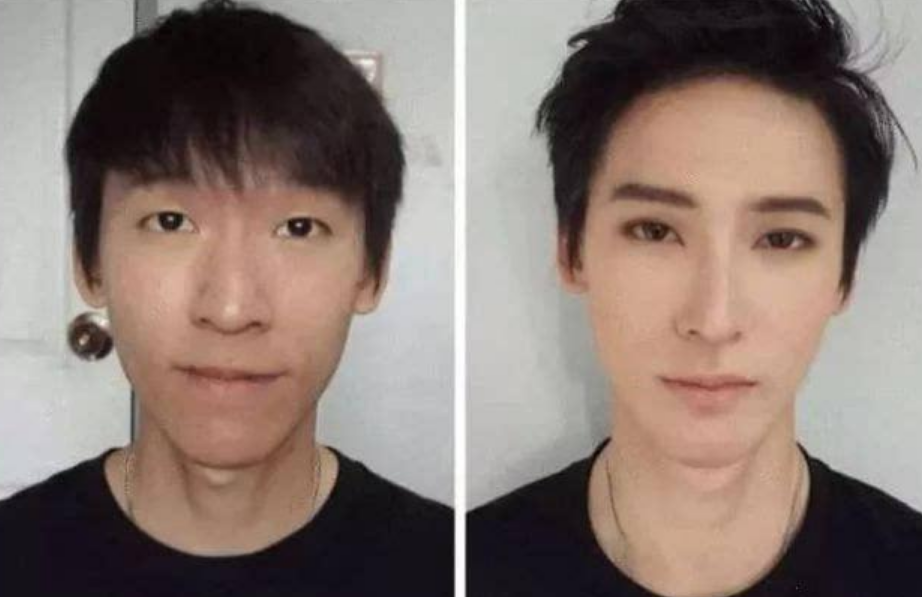 大学生“化妆前后”对比照，丑妹子大逆袭，男生感慨是同一个人？