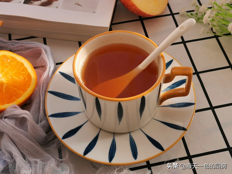 喝杯苹果橙子茶(苹果橙子水果茶)