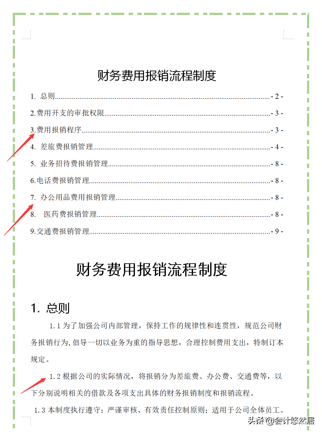 完整版财务费用报销流程制度,从费用支出到交通报销,适用中小企业
