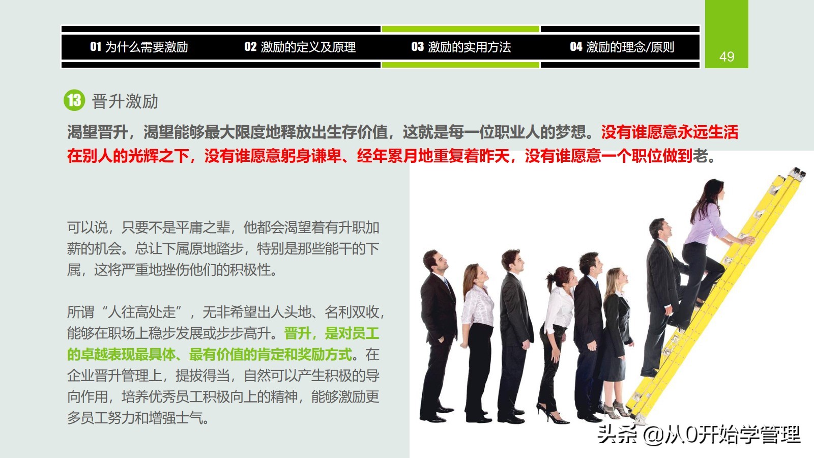 干货分享：用于中高层管理者培训，激励方法集萃