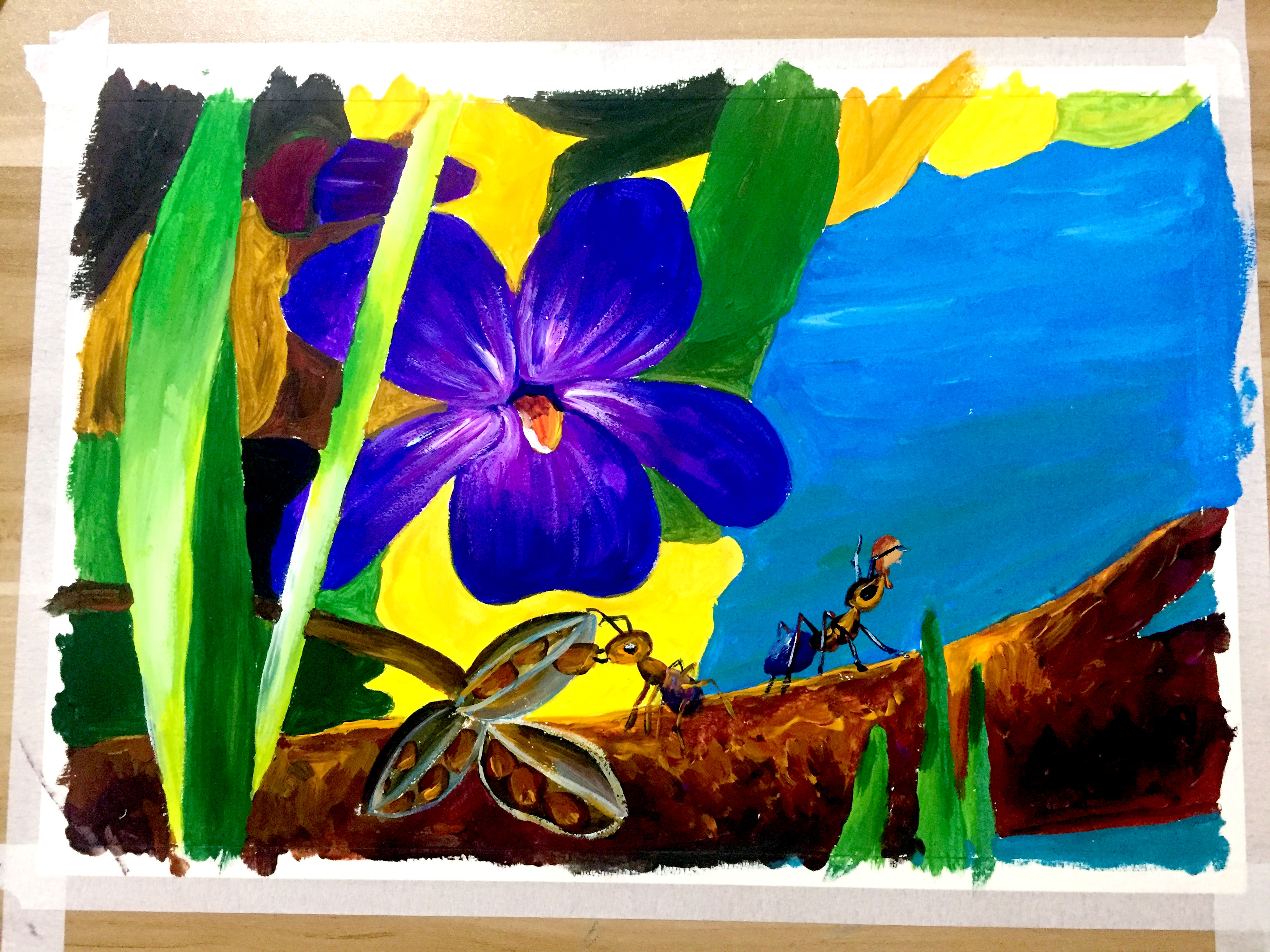 绘画 | 一粒种子的旅行