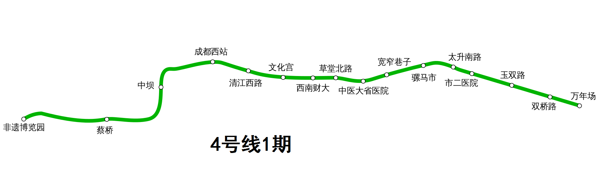 成都地铁四号线 成都地铁四号线地图-春风号,忽如一夜春风来千树万树