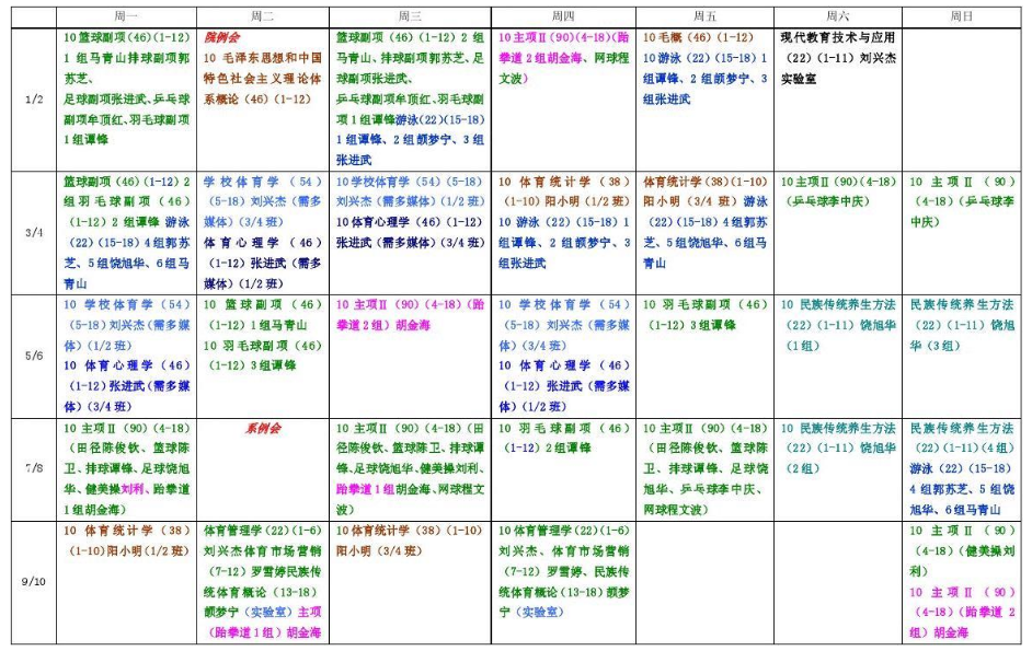 大学生流行晒“课表”，看完一周满课的课表，网友说学生赚到了