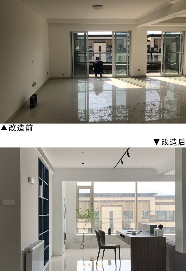 要个书房真的很简单，小户型设卧室打排悬空桌，省空间颜值还在线