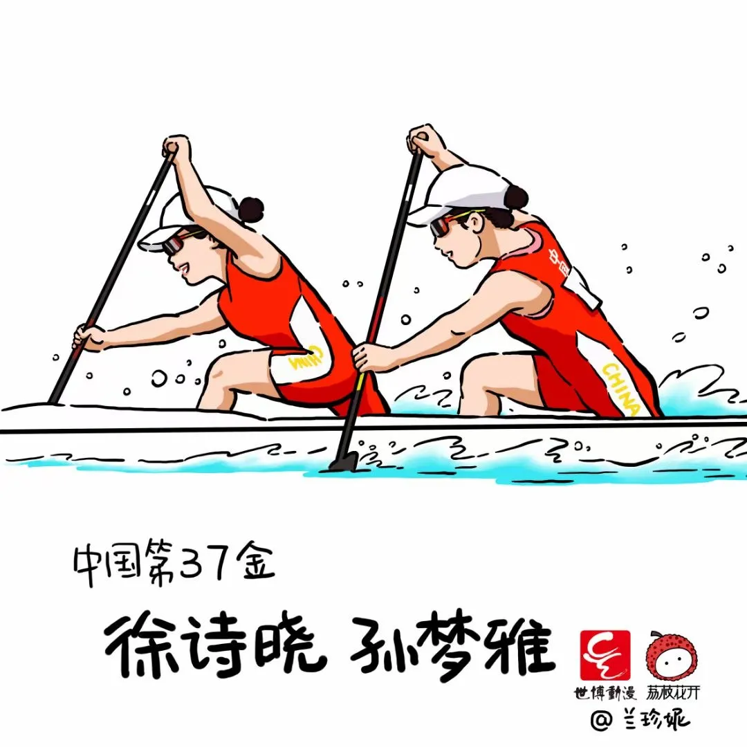 奥运会金牌有哪些手绘（萌翻了！济南姑娘手绘38张奥运冠军漫画！网友直呼“妙啊”！）