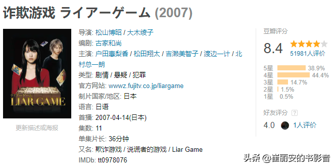 欺诈游戏韩版2(14年前的8.4分神剧，《诈欺游戏》真的比《鱿鱼游戏》更好看吗？)