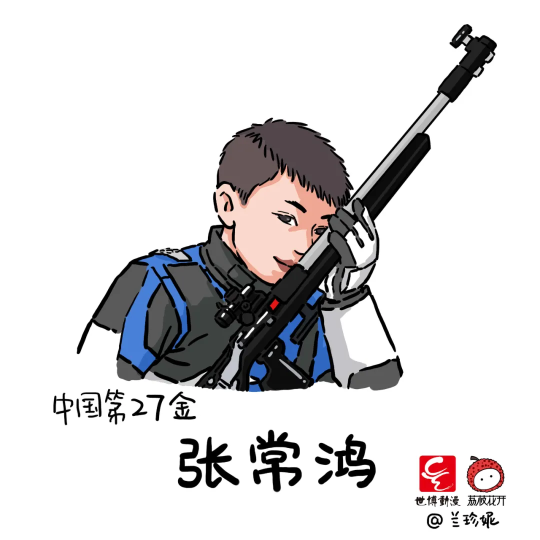 奥运会金牌有哪些手绘（萌翻了！济南姑娘手绘38张奥运冠军漫画！网友直呼“妙啊”！）